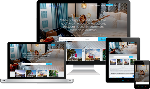 Stays Accommodation displayed beautifully on multiple devices
